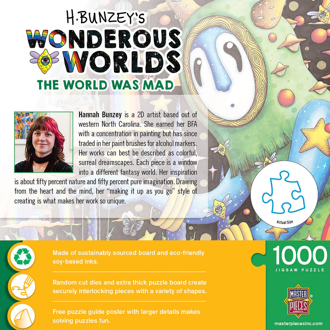 MasterPieces Puzzles - Wonderous Worlds - The World Was Mad 1000 Piece Puzzle