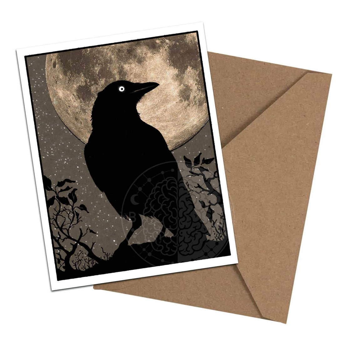 Brainmeats Atelier - Night Guardians – Boxed Crow Moon Notecard Set