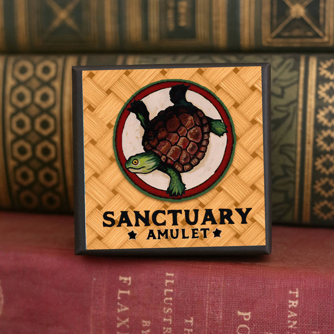 Brainmeats Atelier - Sanctuary Amulet – Protection &amp; Comfort Talisman w/Turtle