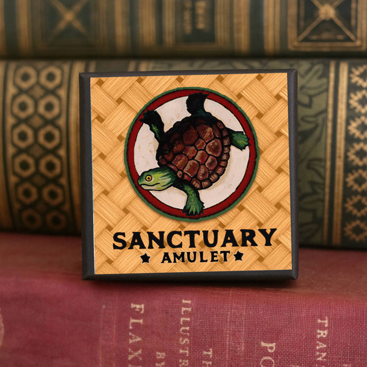 Brainmeats Atelier - Sanctuary Amulet – Protection &amp; Comfort Talisman w/Turtle
