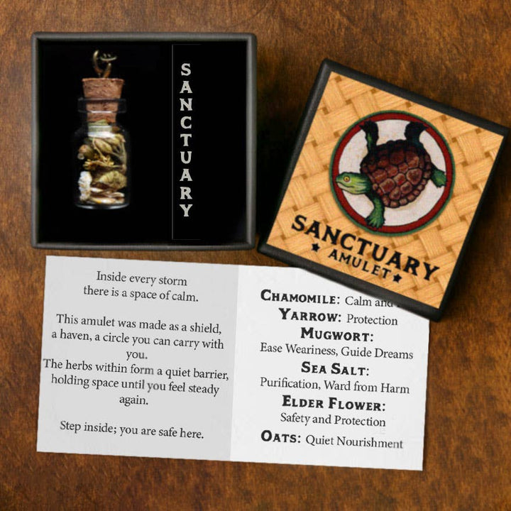 Brainmeats Atelier - Sanctuary Amulet – Protection &amp; Comfort Talisman w/Turtle