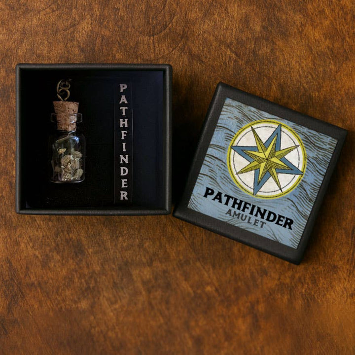Brainmeats Atelier - Pathfinder Amulet – Talisman for Direction in Life w/Compass