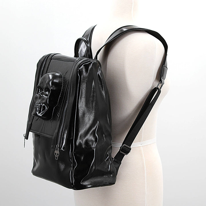 Black Skull Head Backpack