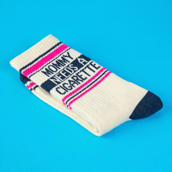 Gumball Poodle - Mommy Needs A Cigarette Gym Crew Socks