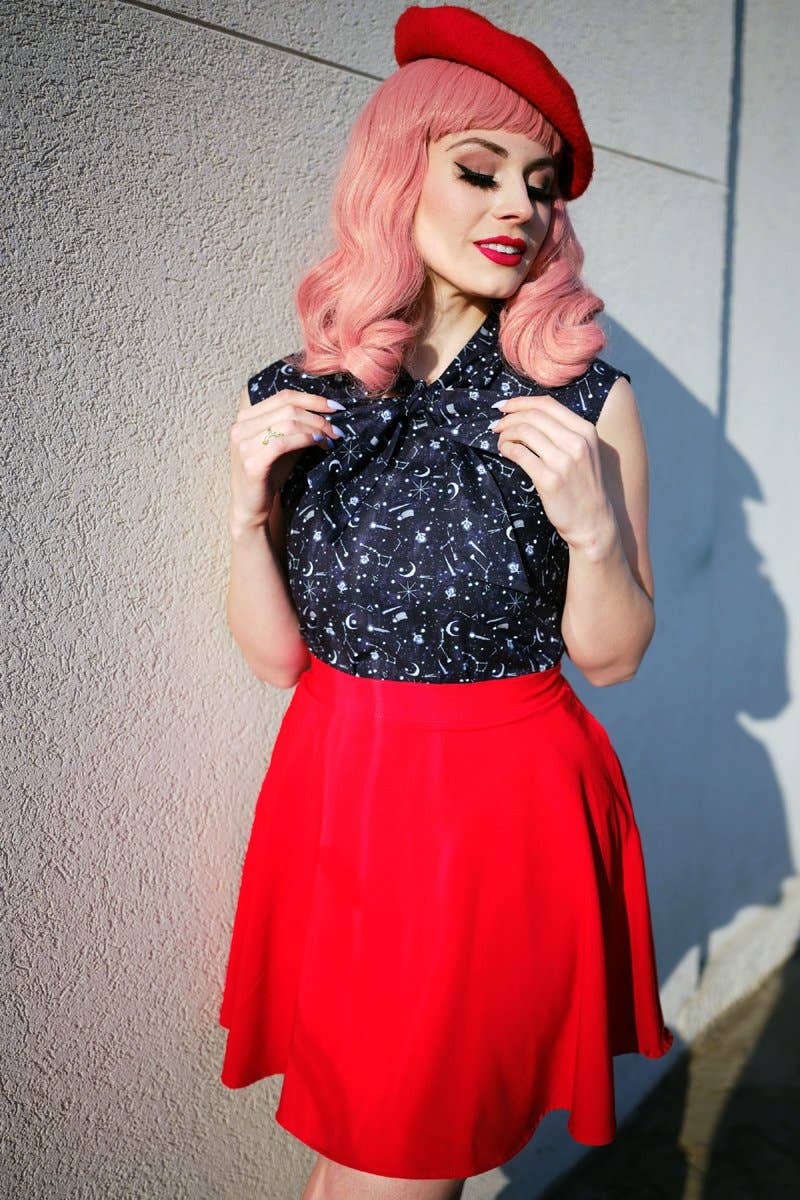 Red Skater Skirt