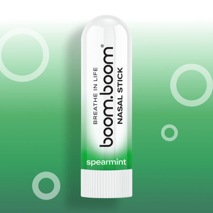 BoomBoom - Nasal Stick - Spearmint (24 units): 24 sticks (4 countertop displays)