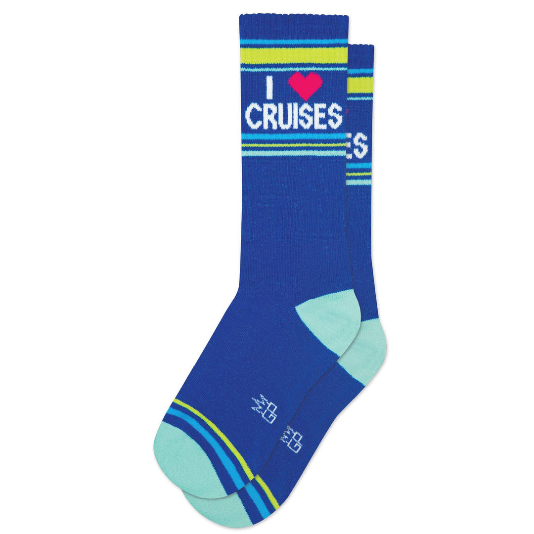 Gumball Poodle - I ❤️ Cruises Gym Crew Socks