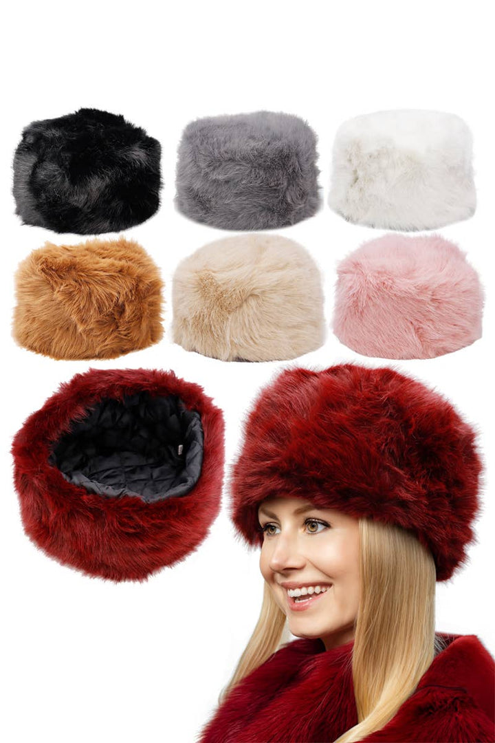 Soft Shaggy Faux Fur Papakha Cossack Hat