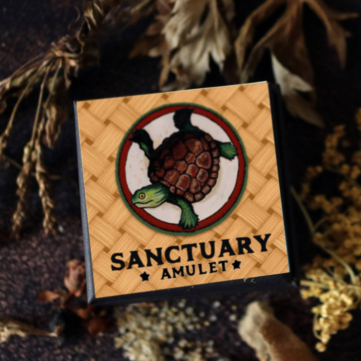 Brainmeats Atelier - Sanctuary Amulet – Protection &amp; Comfort Talisman w/Turtle