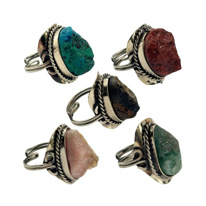 Earths Elements Wholesale - Ring - Polished / Raw Stone