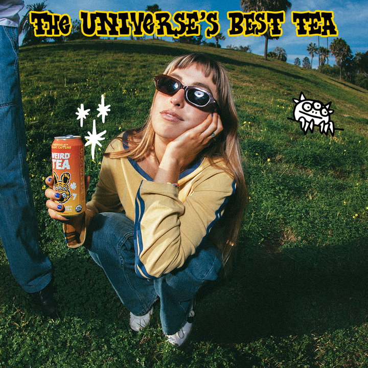 Weird Beverages - Organic White Peach Oolong Iced Tea 16oz Can
