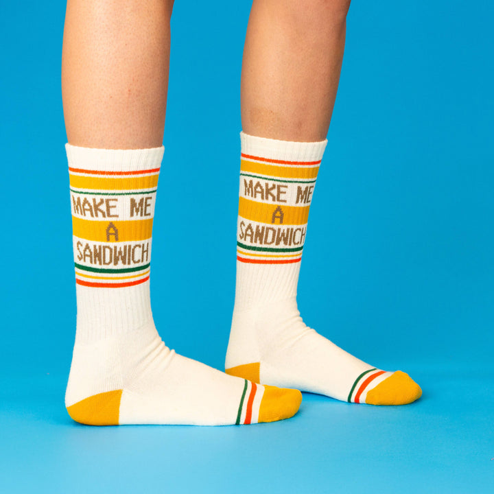 Gumball Poodle - Make Me A Sandwich Gym Crew Socks
