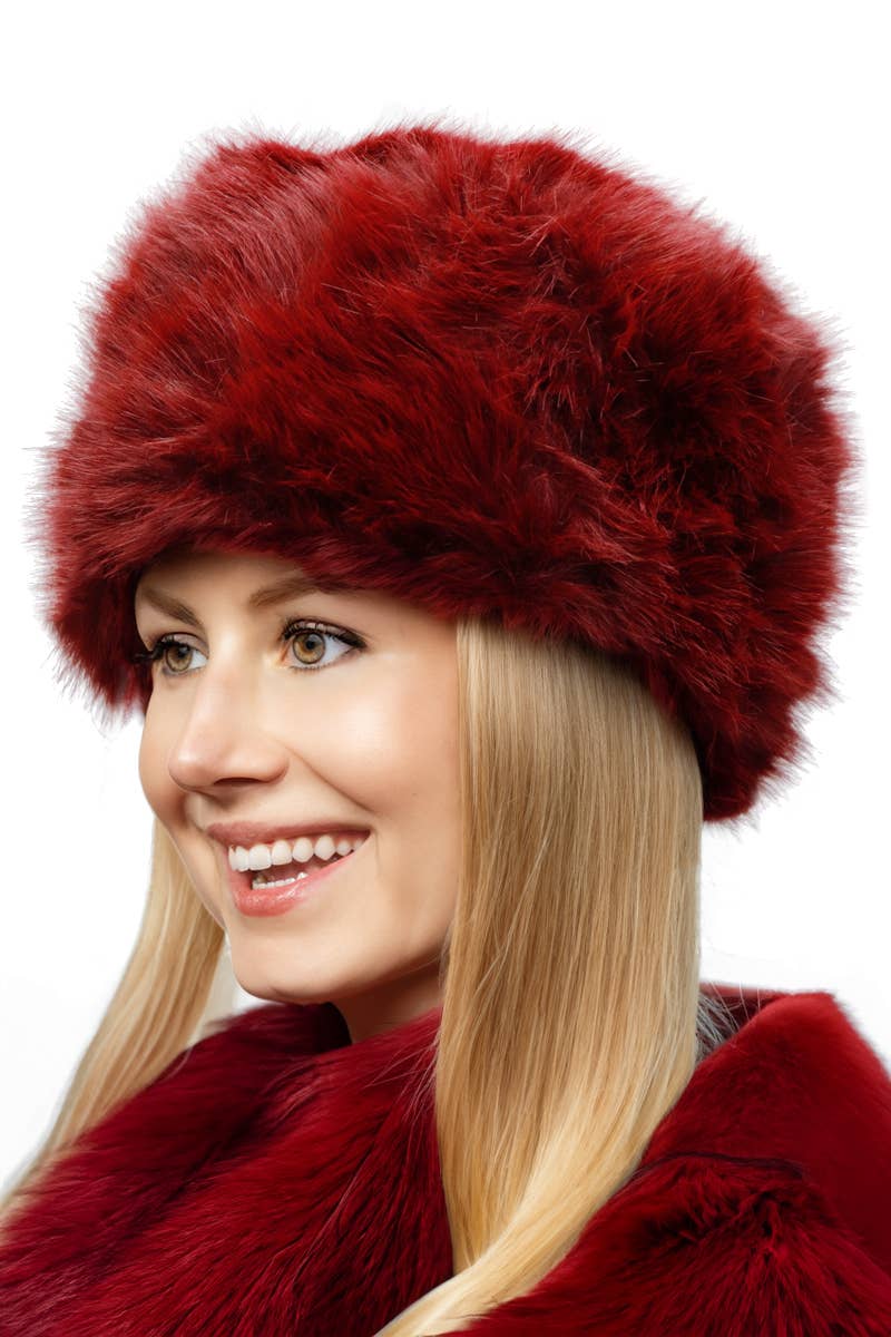 Soft Shaggy Faux Fur Papakha Cossack Hat