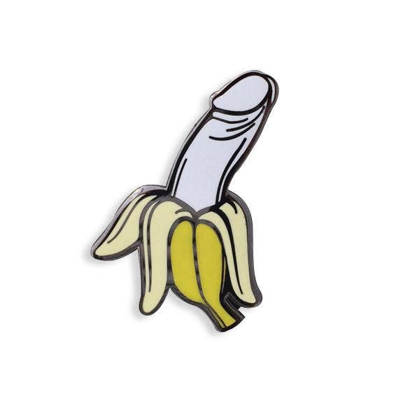 Dick Banana Enamel Pin