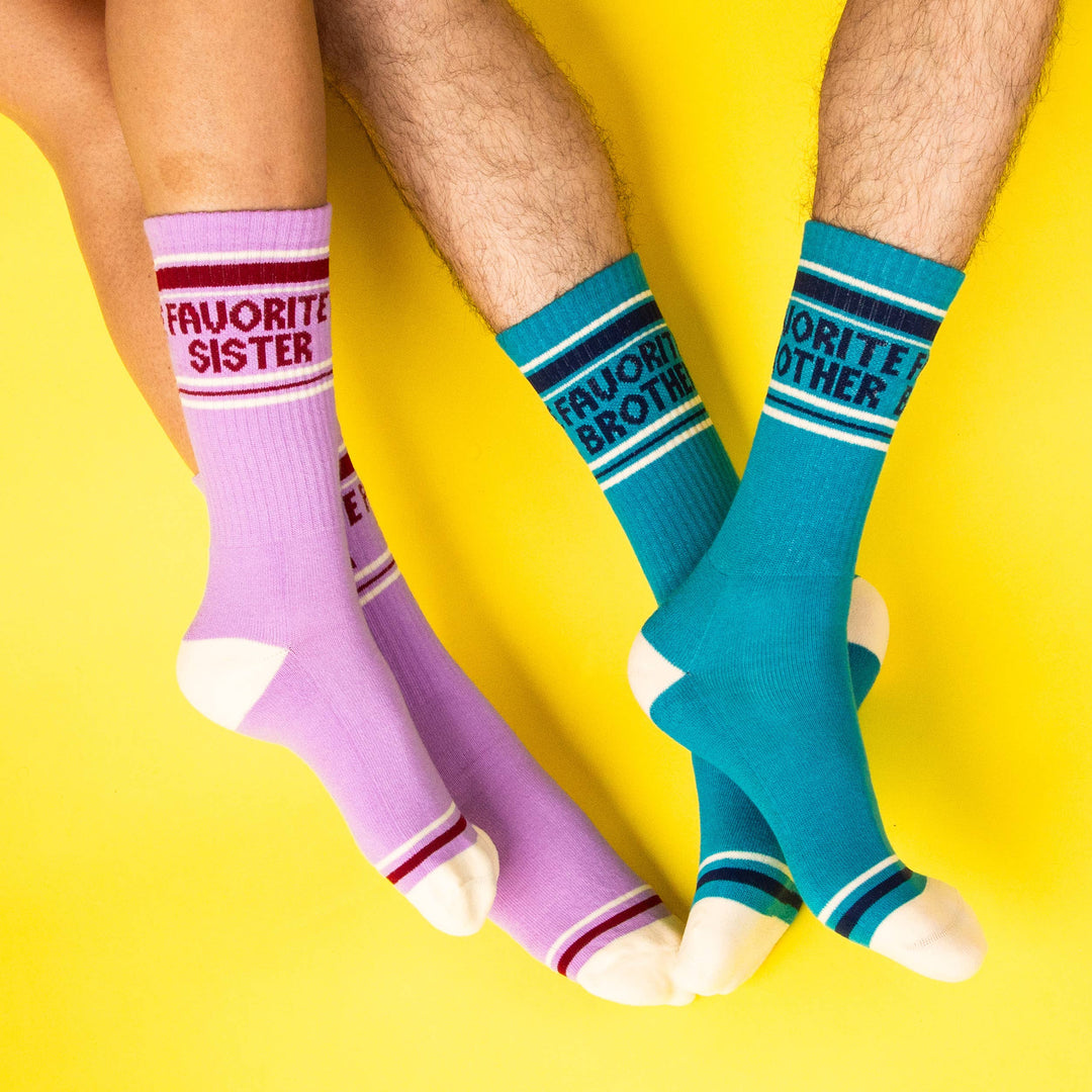 Gumball Poodle - Favorite Sister Gym Crew Socks