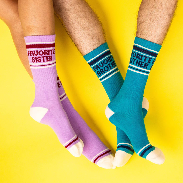 Gumball Poodle - Favorite Sister Gym Crew Socks