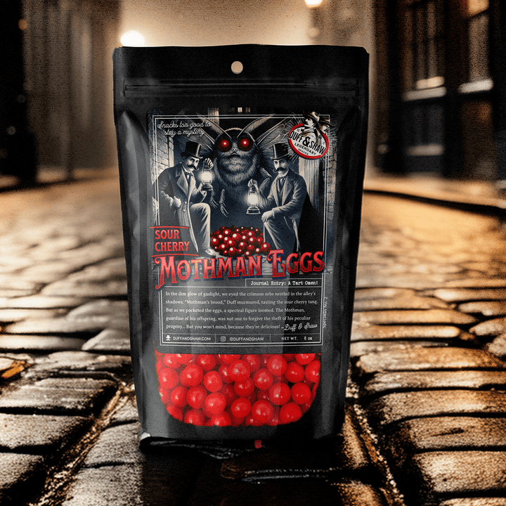 Duff &amp; Shaw - Legendary Snacks - Mothman Eggs - Sour Cherry
