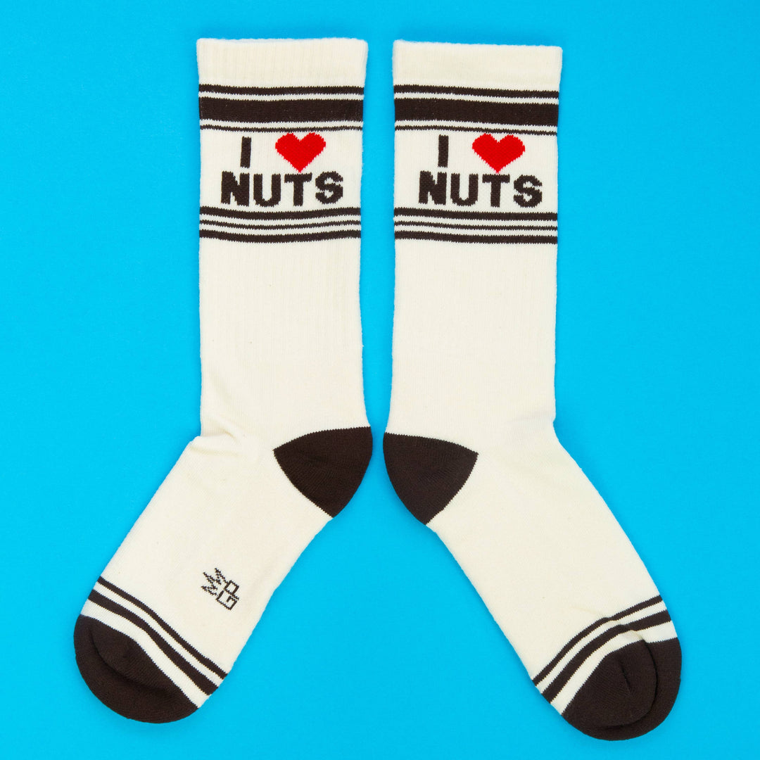Gumball Poodle - I ❤️ Nuts Gym Crew Socks