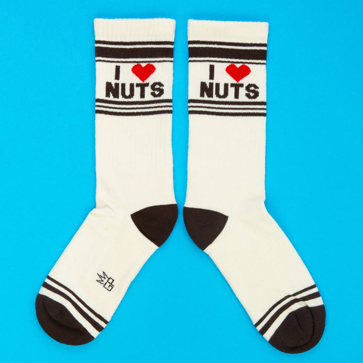 Gumball Poodle - I ❤️ Nuts Gym Crew Socks