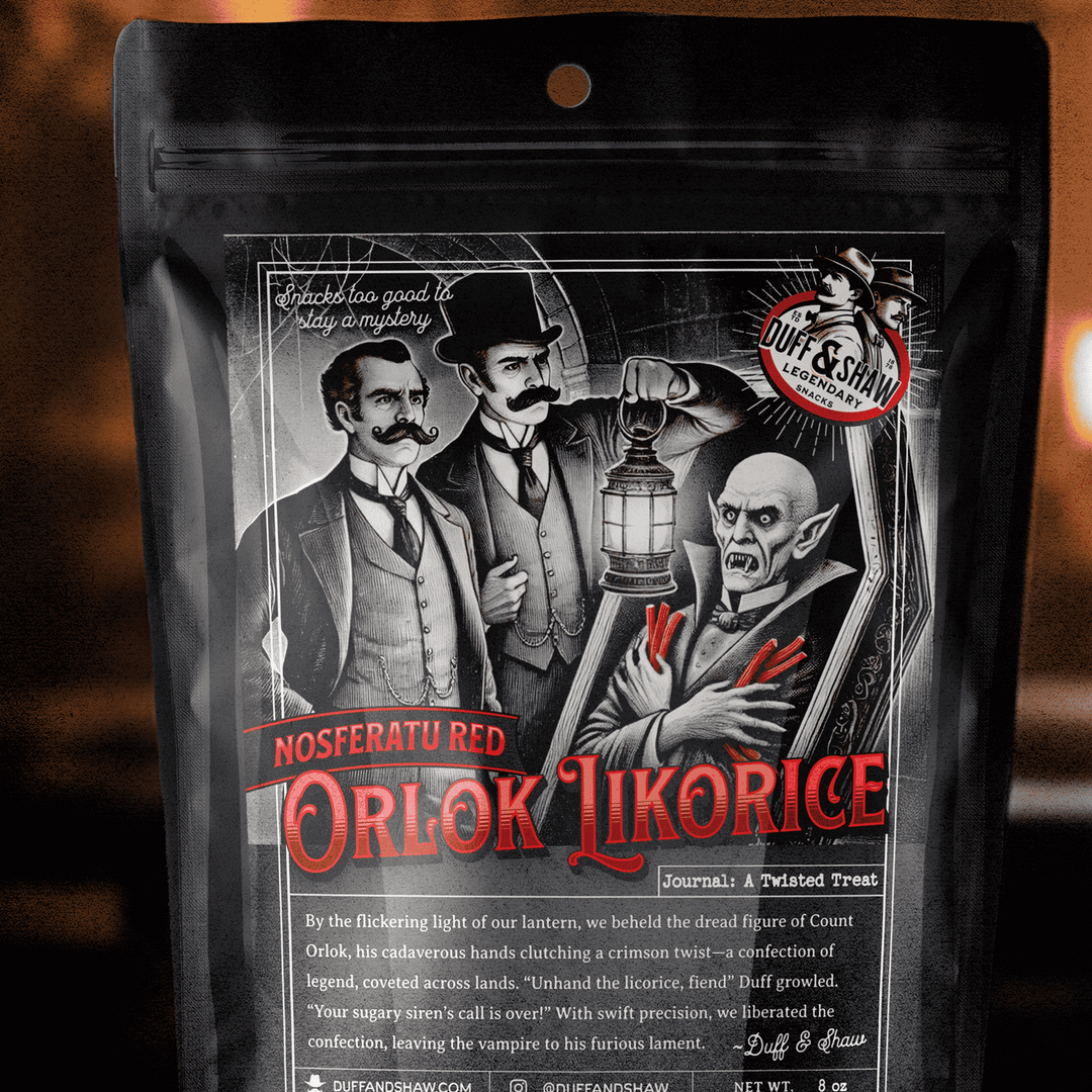 Duff &amp; Shaw - Legendary Snacks - Nosferatu’s Red Licorice