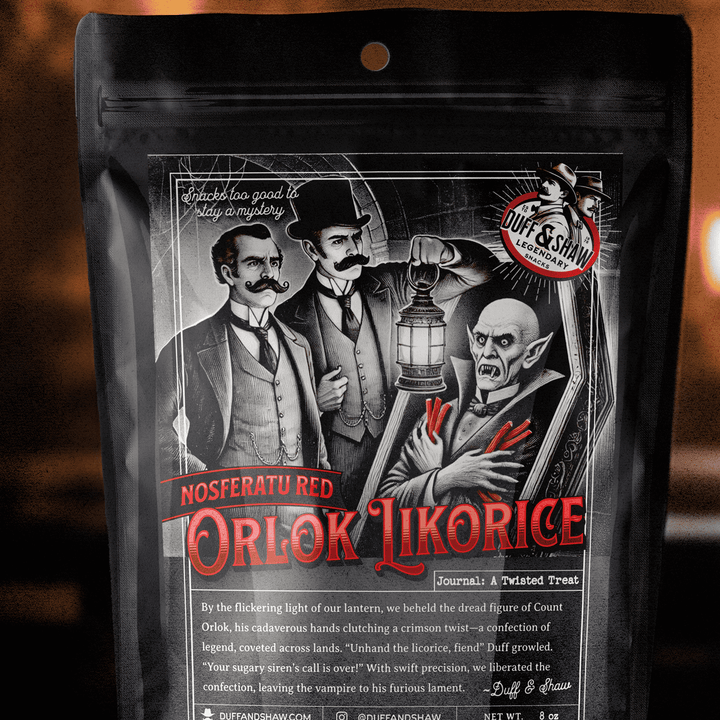 Duff &amp; Shaw - Legendary Snacks - Nosferatu’s Red Licorice