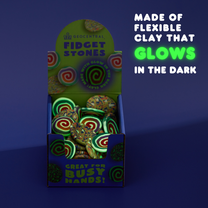 GeoCentral - Fidget Stones – Sensory Glow in the Dark Tool