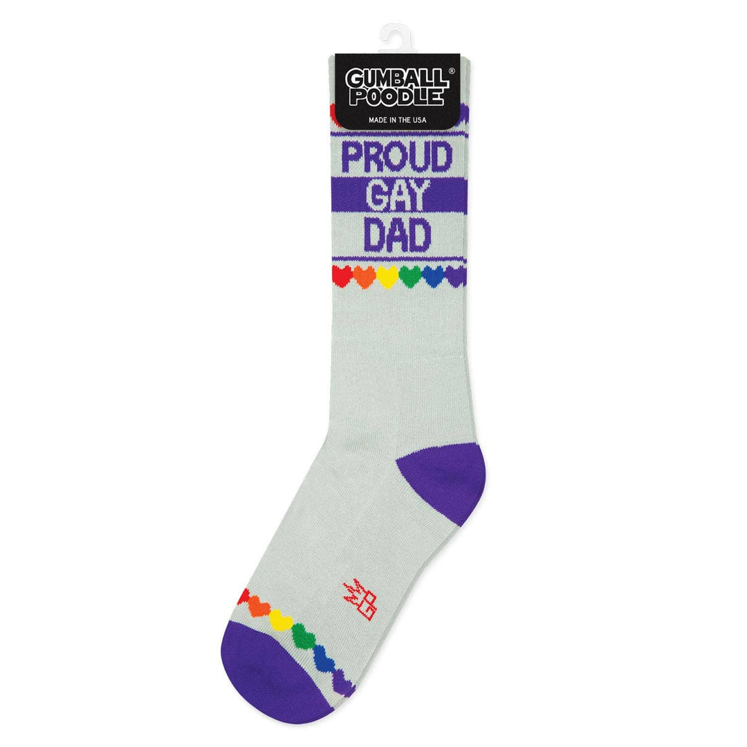 Gumball Poodle - Proud Gay Dad Gym Crew Socks