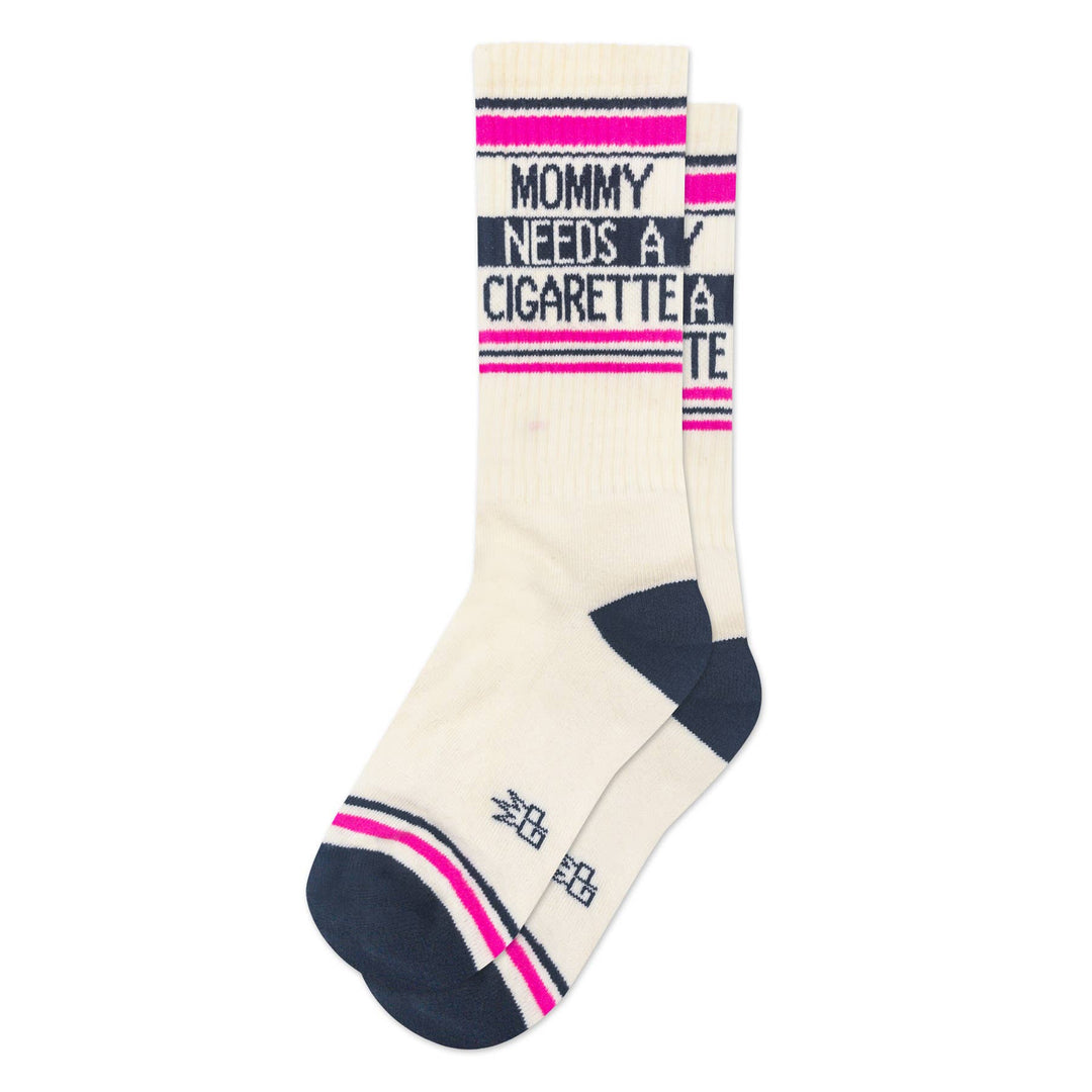 Gumball Poodle - Mommy Needs A Cigarette Gym Crew Socks