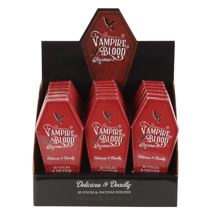 PACIFIC GIFTWARE - Vampire Blood Coffin Incense with Holder