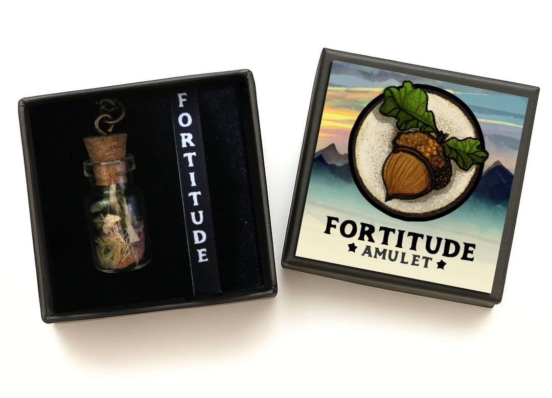 Brainmeats Atelier - Fortitude Amulet – Strength &amp; Resilience Talisman w/Acorn