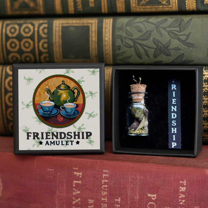 Brainmeats Atelier - Friendship Amulet – Companionship Talisman Necklace w/Teapot