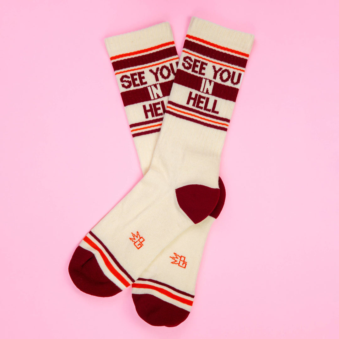 Gumball Poodle - See You in Hell Gym Crew Socks