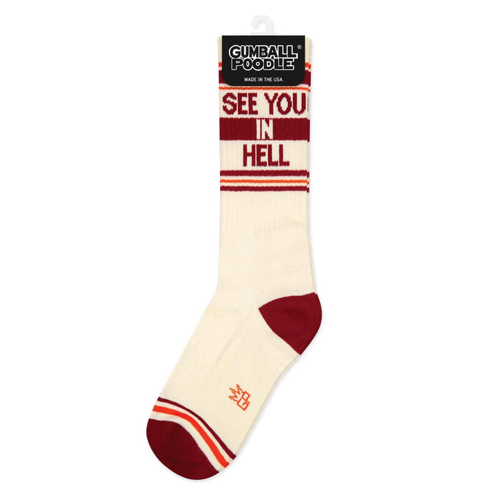 Gumball Poodle - See You in Hell Gym Crew Socks