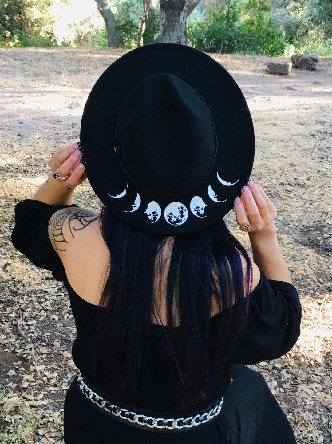 Vegan Felt Hat - Moon Phase