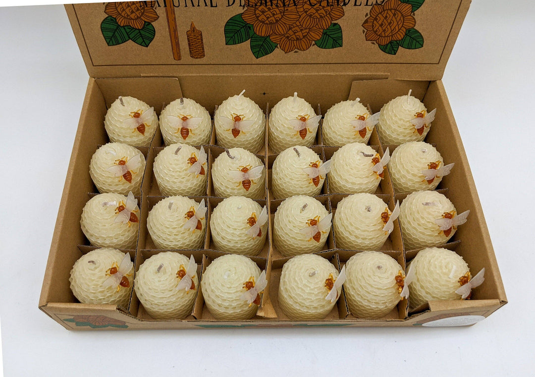 Natural Beeswax Candles With Coconut Scent