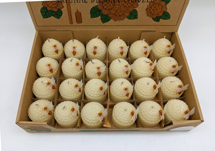 Natural Beeswax Candles With Coconut Scent