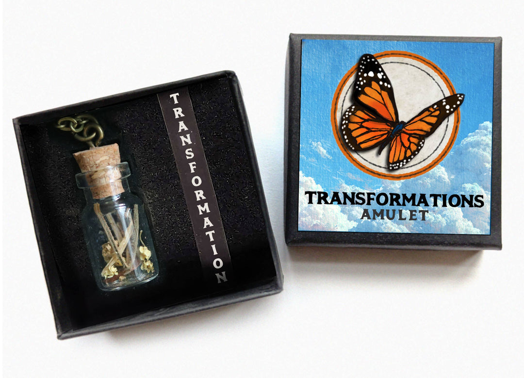 Brainmeats Atelier - Transformation Amulet – Personal Growth Talisman w/ Monarch