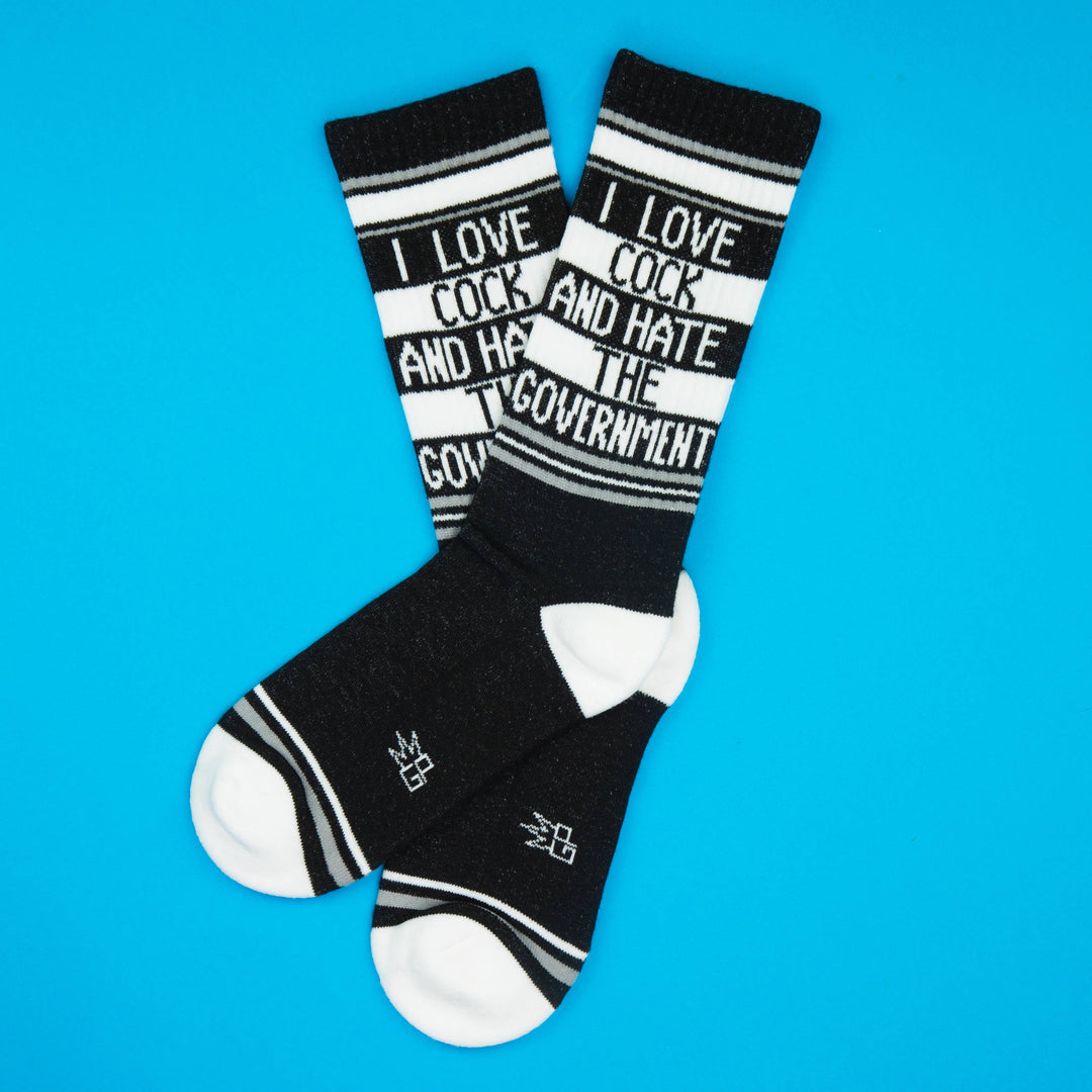 Gumball Poodle - I Love Cock And Hate The Government Gym Crew Socks