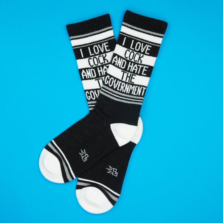 Gumball Poodle - I Love Cock And Hate The Government Gym Crew Socks