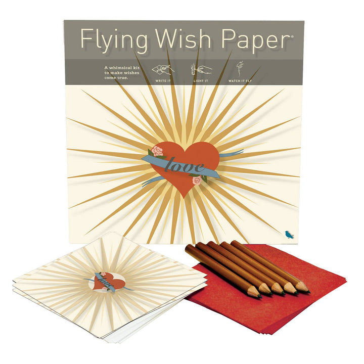 FLYING WISH PAPER - HONEY LOVE (Mother's day)- Large Kit w 50 Wishes+accessories