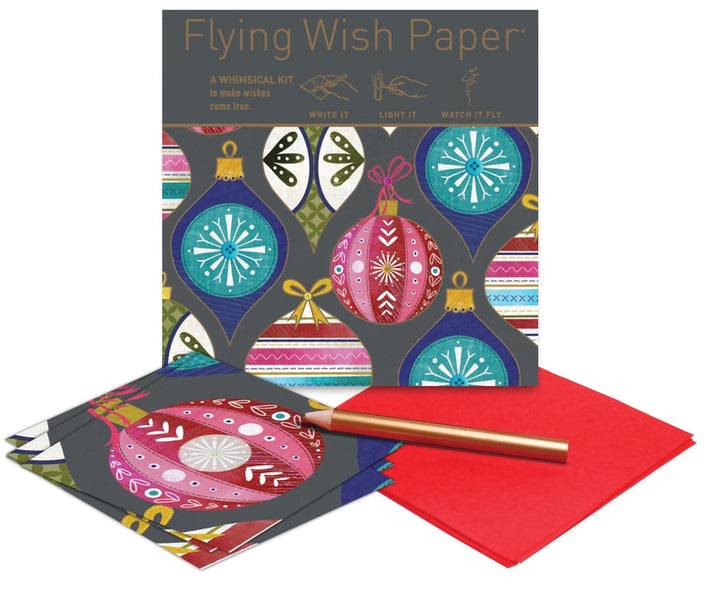 Flying Wish Paper / Christmas / FA LA LA / MINI kit with 15 Wishes & accessories
