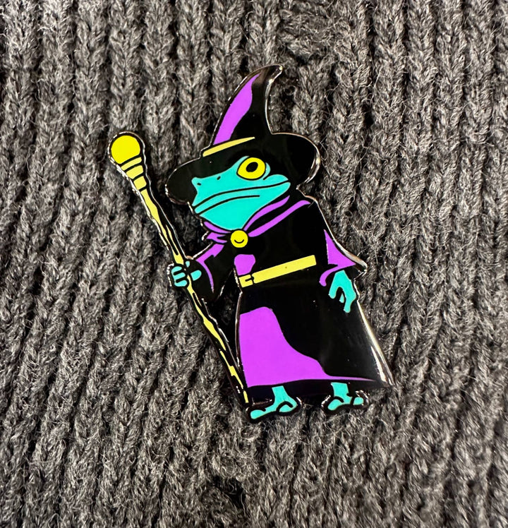 Frog Mage Enamel Pin