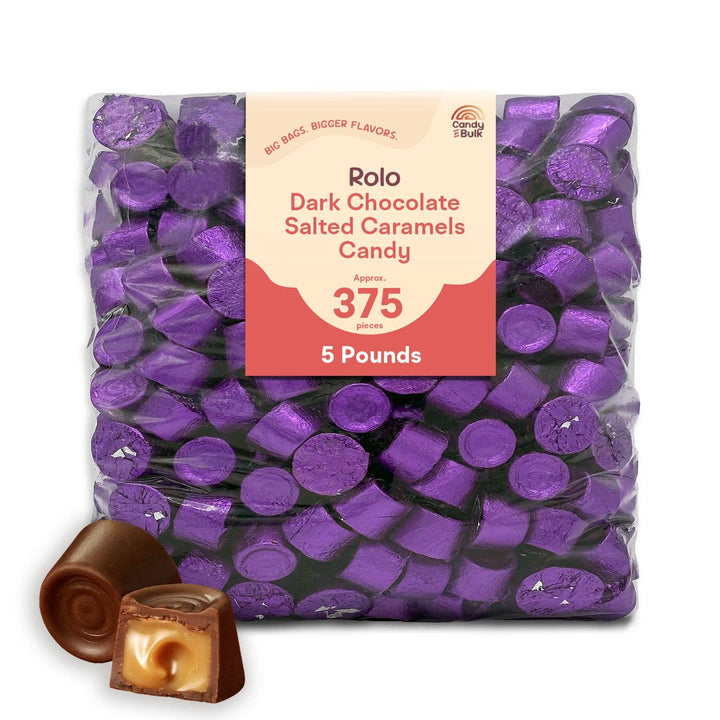 Candy In Bulk - Rolo Salted Caramel Dark Chocolate - Bulk Value Bag: 5 lb