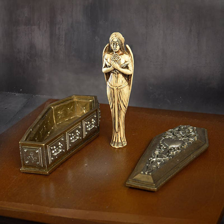 PACIFIC GIFTWARE - Bride of Dark Kiss Vampire Coffin Box with Mirror