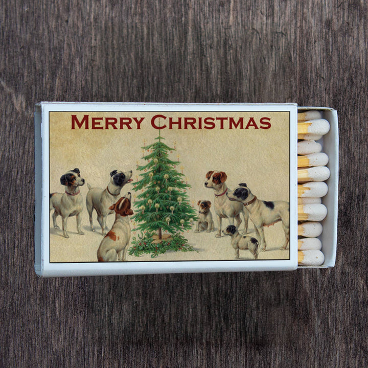 Most Amazing - Christmas Dogs Matchbox Candle Acc • Decorative Matches