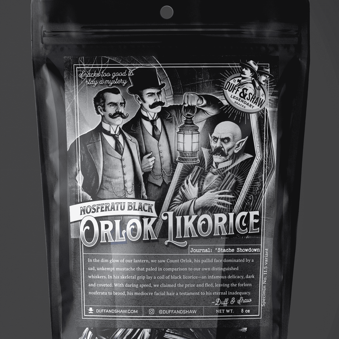 Duff &amp; Shaw - Legendary Snacks - Nosferatu’s Black Licorice