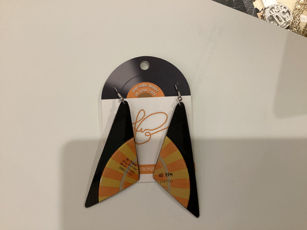 Leah Creation Jewelry - Re-Vinyled Record Earrings