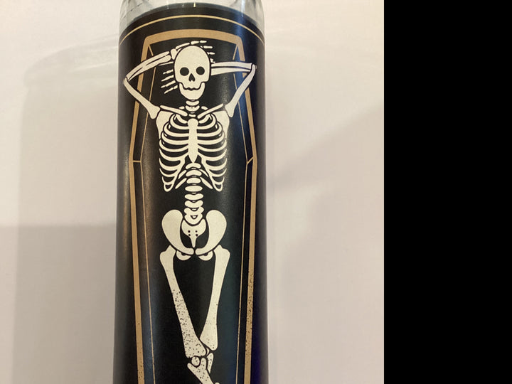 Skull Vibes Black Candle