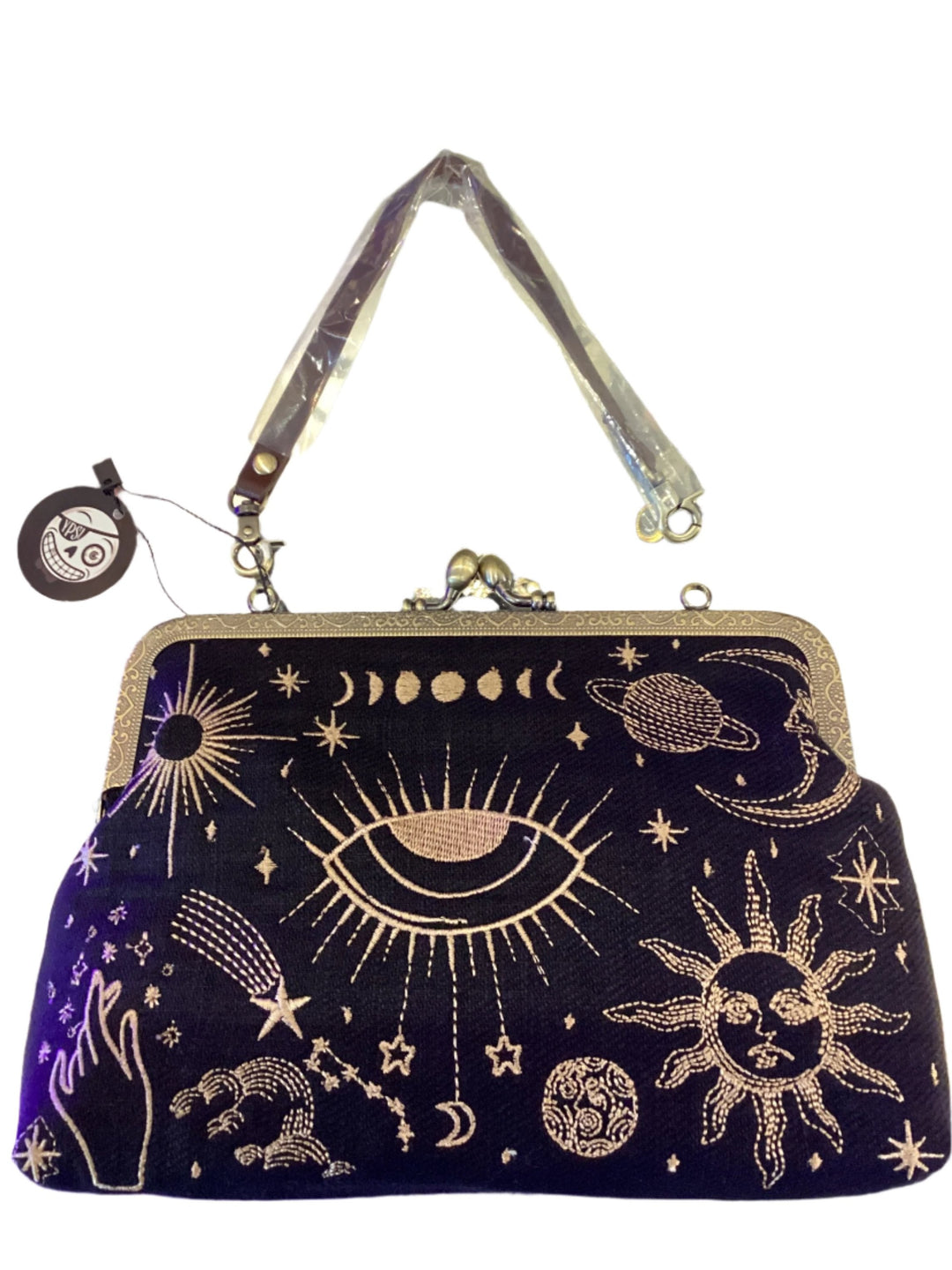 COMECO INC - vintage Celestial Kisslock Bag