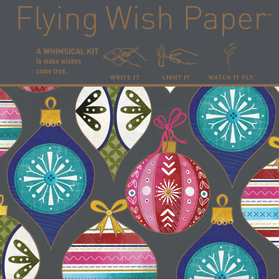 Flying Wish Paper / Christmas / FA LA LA / MINI kit with 15 Wishes & accessories